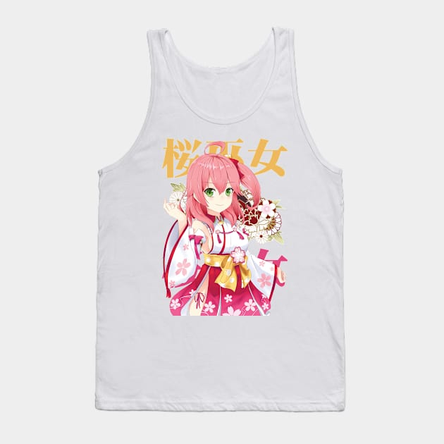 Hololive JP - Sakura Miko Tank Top by naderu